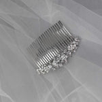 Crystal Flowers Bridal Hair Comb - Hair Comb - Cassandra Lynne