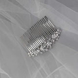 Crystal Flowers Bridal Hair Comb - Hair Comb - Cassandra Lynne