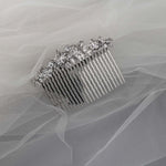 Crystal Flowers Bridal Hair Comb - Hair Comb - Cassandra Lynne