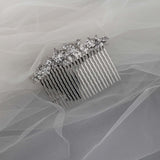Crystal Flowers Bridal Hair Comb - Hair Comb - Cassandra Lynne