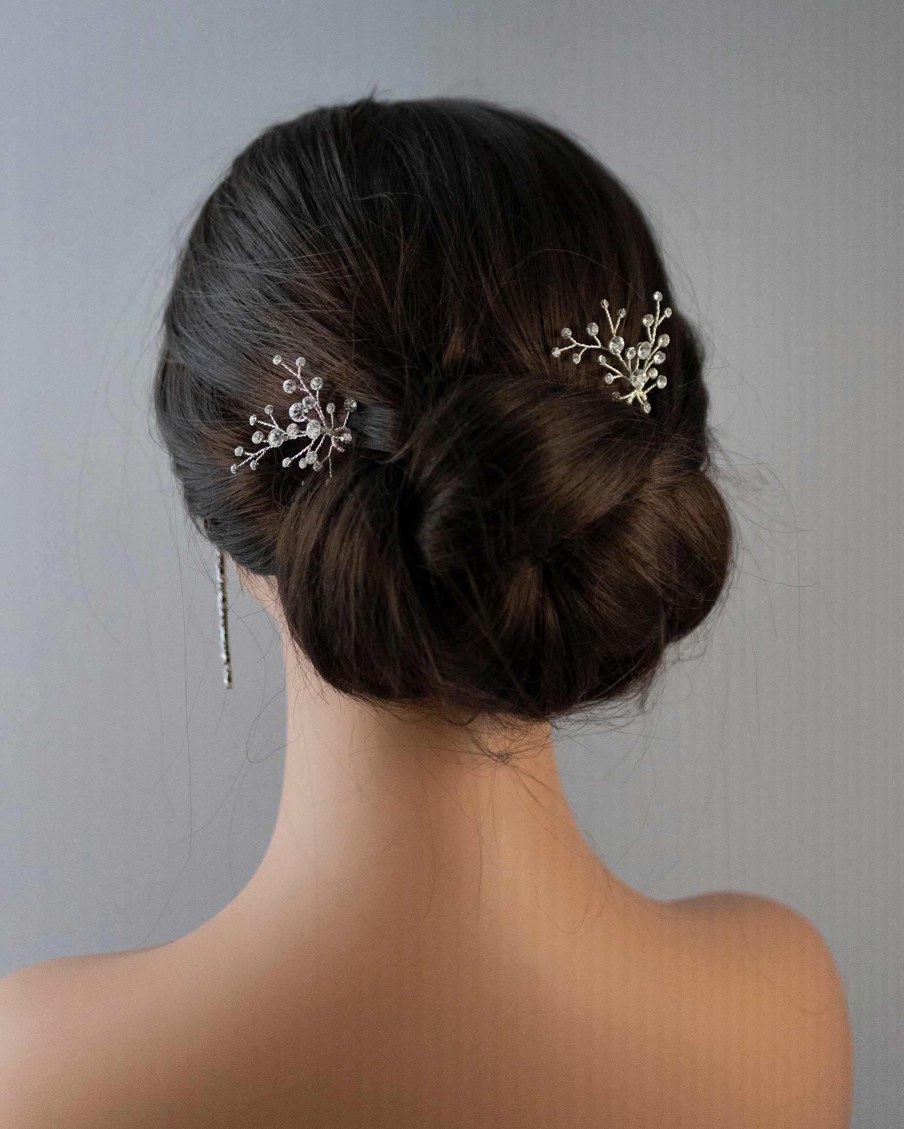 Brilliant Crystal Wedding Hair Pins