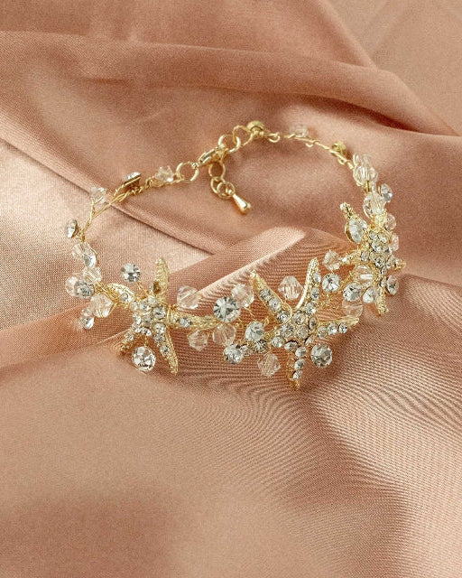 Crystal Starfish Beach Bracelet - Bracelet - Cassandra Lynne