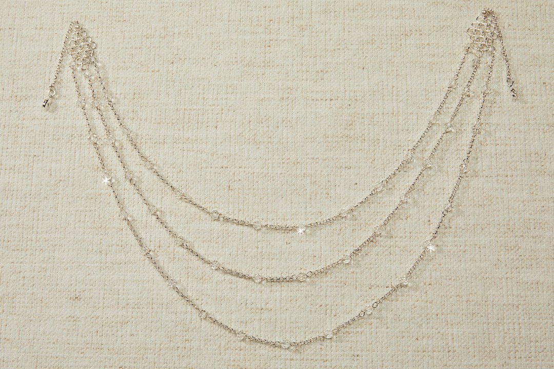 Crystal Wedding Dress Back Jewelry - Back Necklace - Cassandra Lynne