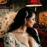 Cultured Pearl Crystal Comb for the Bride - Hair Comb - Cassandra Lynne