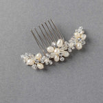 Cultured Pearl Crystal Comb for the Bride - Hair Comb - Cassandra Lynne