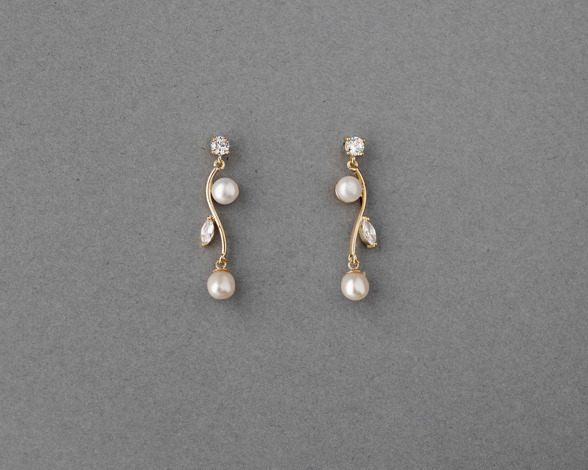 Ivory Pearl Vine Earrings