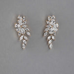 CZ Earrings Teardrop Flower Vine Drop - Earrings - Cassandra Lynne