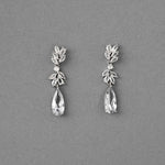 CZ Elongated Drop Wedding Earrings - Earrings - Cassandra Lynne