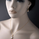 CZ Figure Eight Princess Cut Necklace Set - Necklace Set - Cassandra Lynne