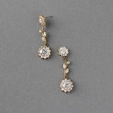 CZ Flower Dangle Earrings - Earrings - Cassandra Lynne