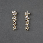 CZ Flower Dangle Earrings for Wedding - Earrings - Cassandra Lynne
