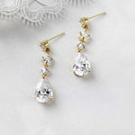 CZ Pear Drop Bridal Earrings - Earrings - Cassandra Lynne