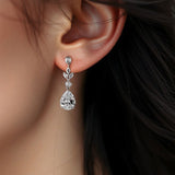 CZ Pear Drop Bridal Earrings - Earrings - Cassandra Lynne