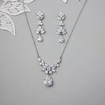 CZ Pendant Necklace and Earirngs Set - Necklace Set - Cassandra Lynne