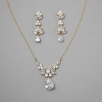 CZ Pendant Necklace and Earirngs Set - Necklace Set - Cassandra Lynne
