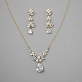 CZ Pendant Necklace and Earirngs Set - Necklace Set - Cassandra Lynne