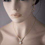 CZ Pendant Necklace and Earirngs Set - Necklace Set - Cassandra Lynne