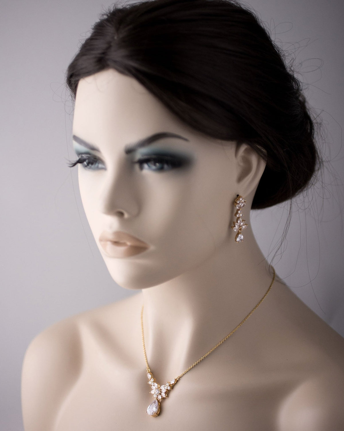 CZ Pendant Necklace and Earirngs Set - Necklace Set - Cassandra Lynne