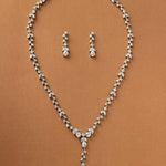 Marquise Vine and Pear Drop CZ Necklace Set