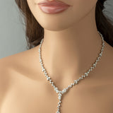 Marquise Vine and Pear Drop CZ Necklace Set