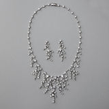 CZ Waterfall Necklace and Earrings - Necklace Set - Cassandra Lynne