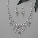 CZ Waterfall Necklace and Earrings - Necklace Set - Cassandra Lynne