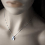 Dainty CZ Leaf Cluster Pendant Necklace - Pendant - Cassandra Lynne