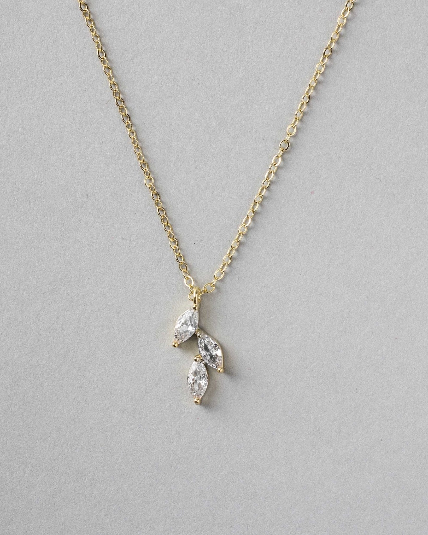 Dainty Leaf Pendant Necklace - Pendant - Cassandra Lynne
