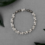 Dainty Marquise Leaf Wedding Bracelet - Bracelet - Cassandra Lynne