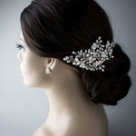 Dainty Porcelain Luster Flower and Freshwater Pearl Clip - Hair Clips - Cassandra Lynne