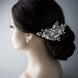 Dainty Porcelain Luster Flower and Freshwater Pearl Clip - Hair Clips - Cassandra Lynne