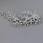Decorative Bridal Hair Clip of Rhinestone Flowers - Hair Clips - Cassandra Lynne