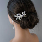 Decorative Hair Comb of Marquise Vines and Pearls - Hair Combs - Cassandra Lynne