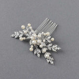 Decorative Hair Comb of Marquise Vines and Pearls - Hair Combs - Cassandra Lynne