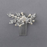 Decorative Hair Comb of Marquise Vines and Pearls - Hair Combs - Cassandra Lynne