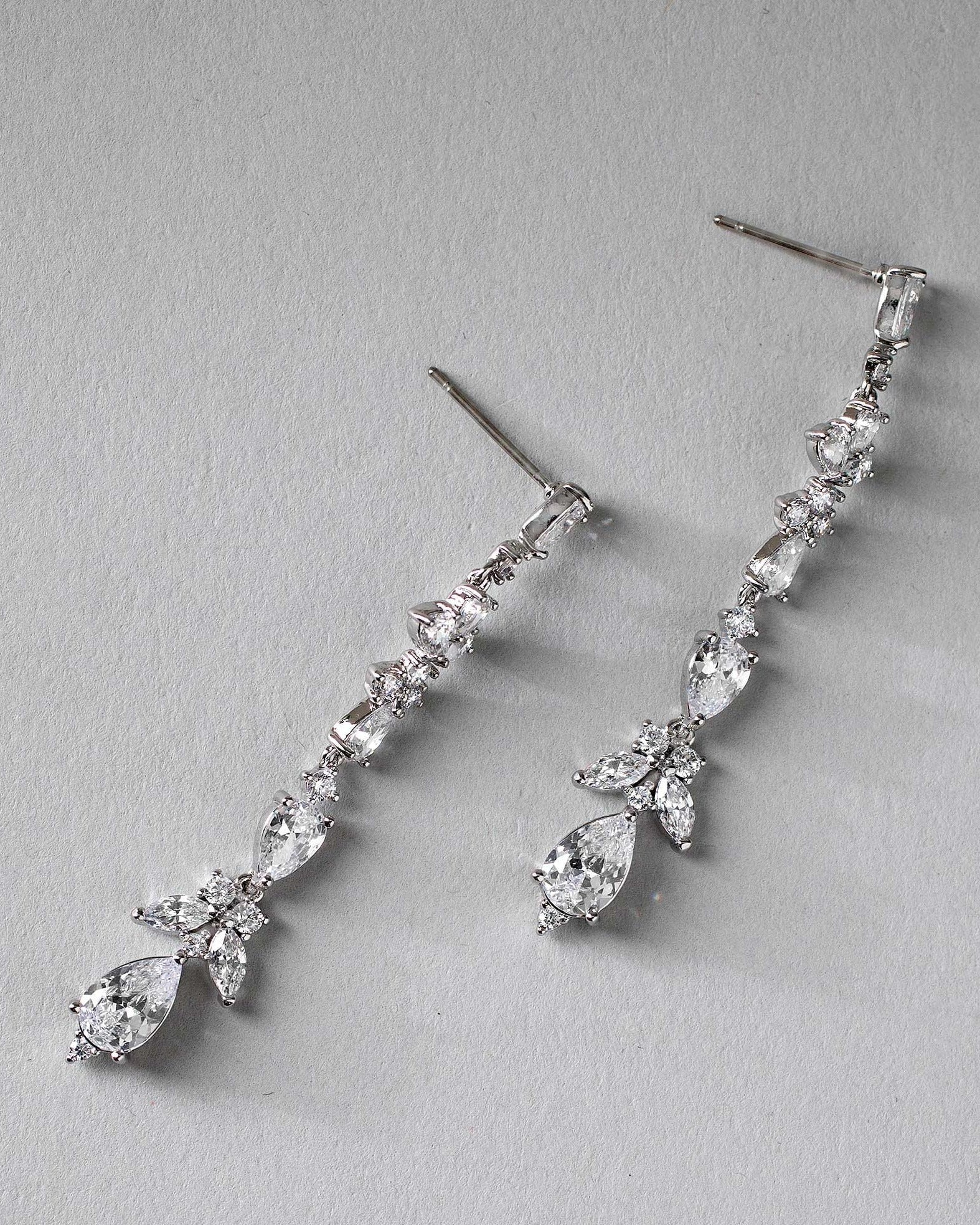 Delicate CZ Dangle Earrings - Earrings - Cassandra Lynne
