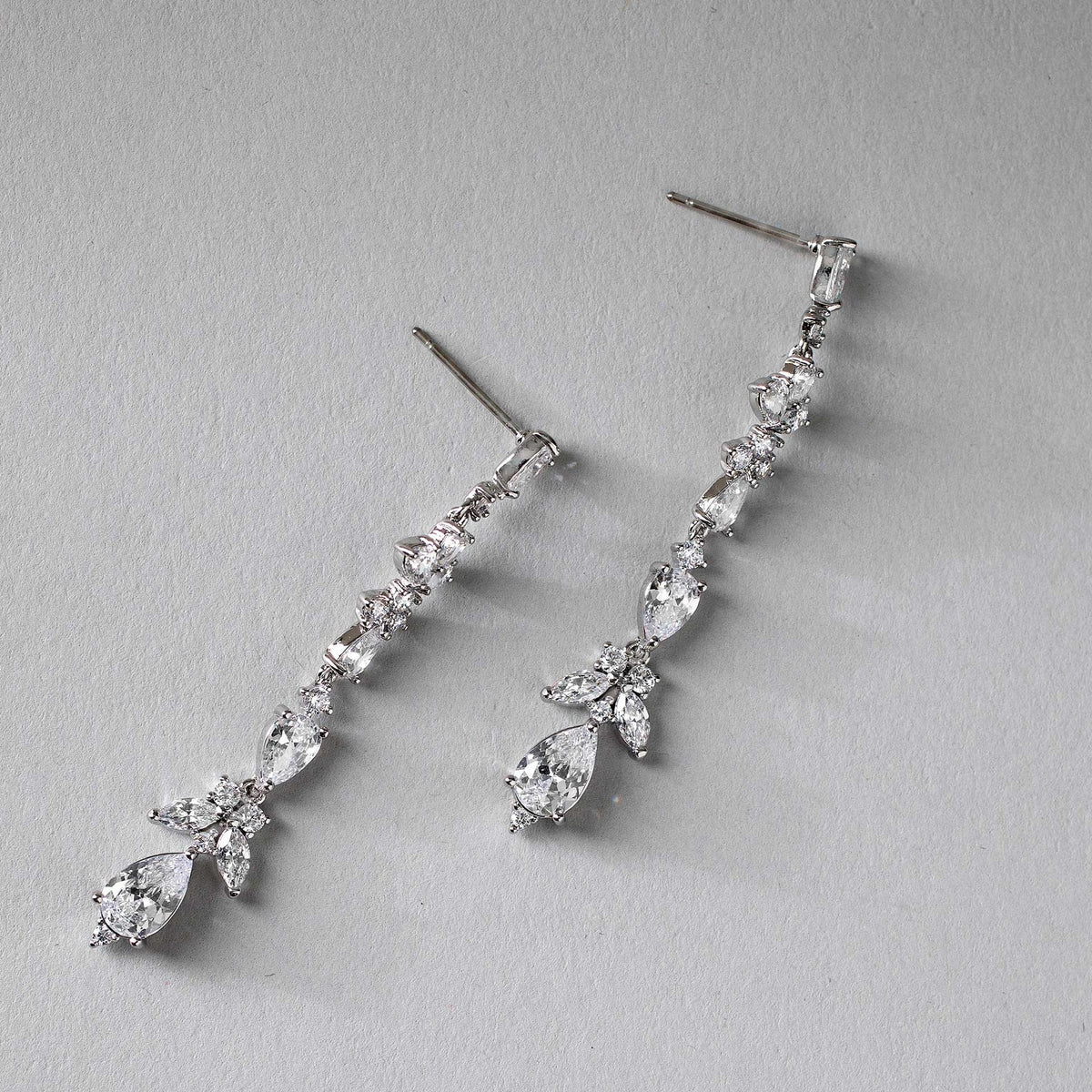 Delicate CZ Dangle Earrings - Earrings - Cassandra Lynne