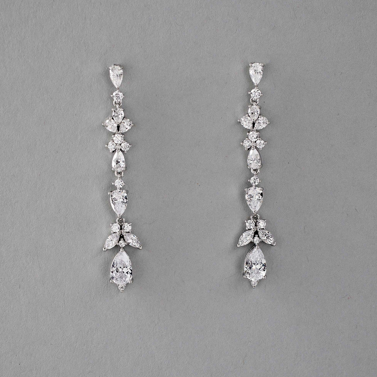 Delicate CZ Dangle Earrings - Earrings - Cassandra Lynne