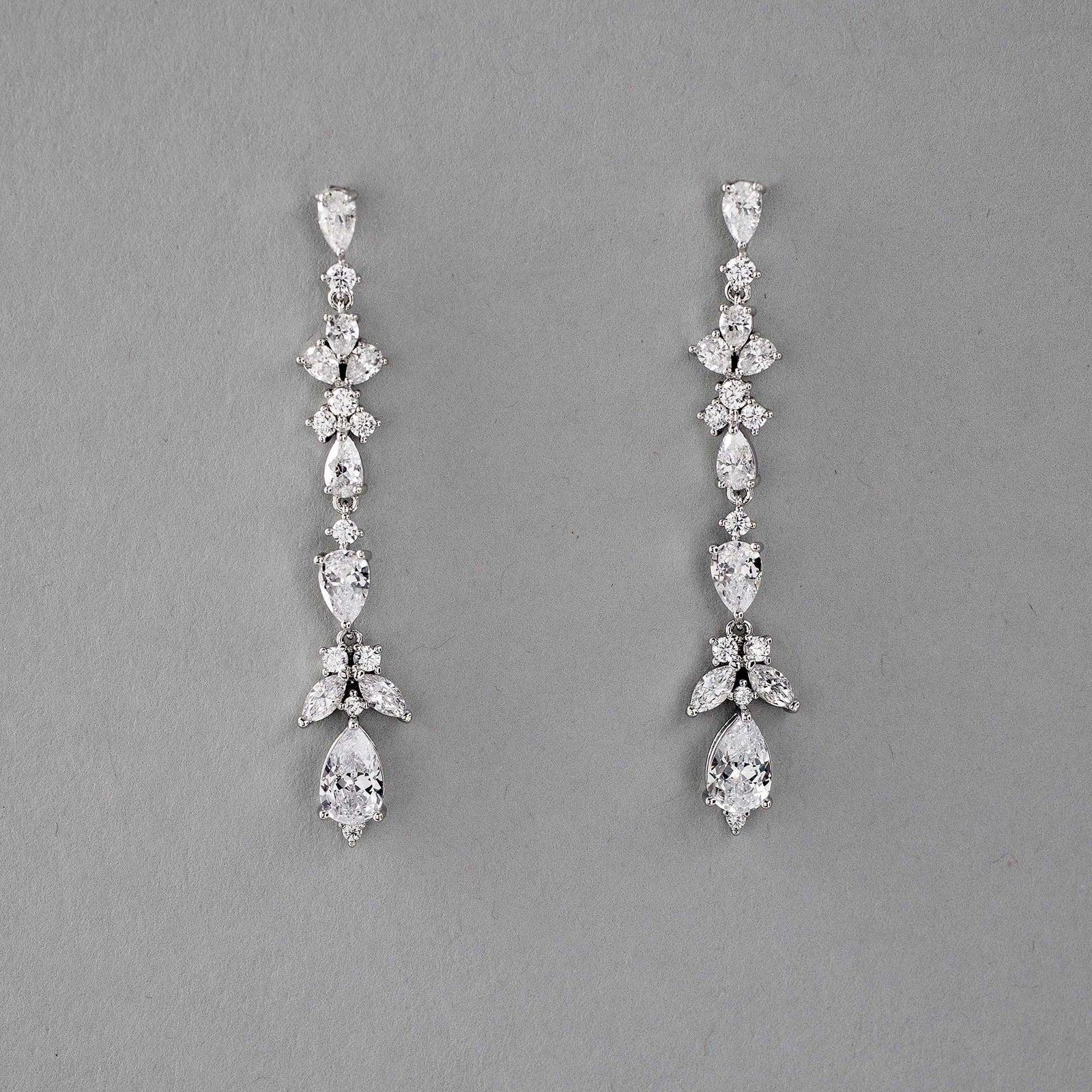 Delicate CZ Dangle Earrings - Earrings - Cassandra Lynne