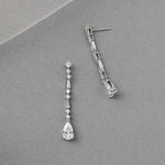Delicate Dangle CZ Earrings with Baguette Accents - Earrings - Cassandra Lynne