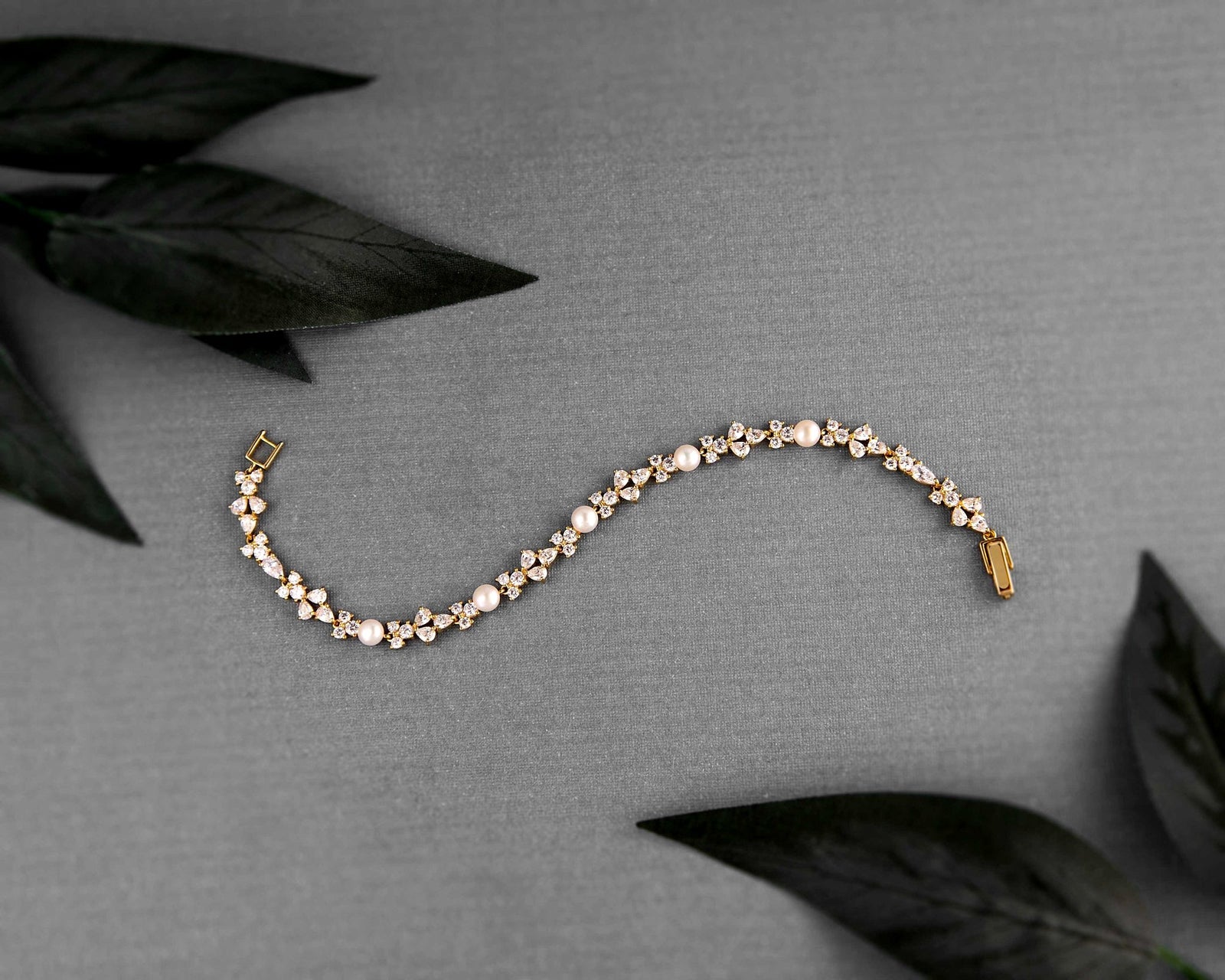 Delicate Freshwater Pearl CZ Bracelet - Bracelet - Cassandra Lynne
