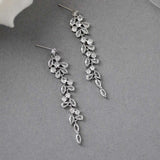 Delicate Multi Shape CZ Dangle Wedding Earrings - Earrings - Cassandra Lynne