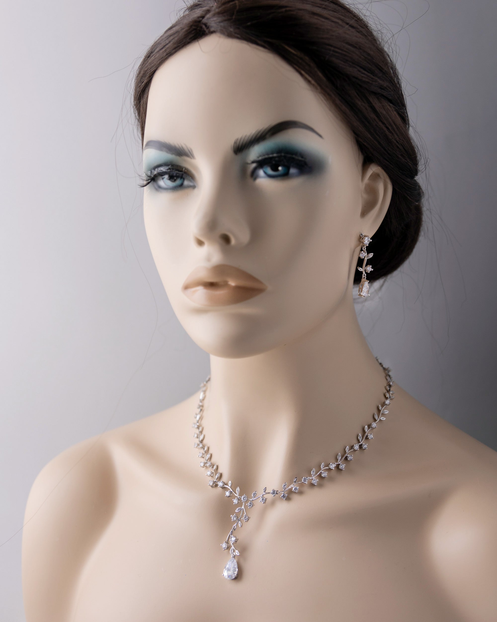 Bridal Jewelry CZ Vine Set-Cassandra Lynne