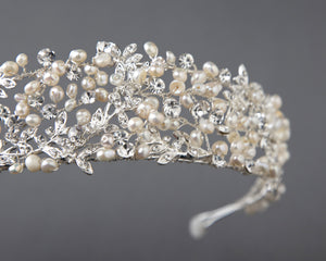 Wedding Headband Headpiece with Freshwater Pearls