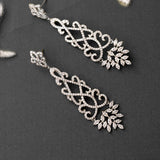 Filigree Earrings for the Bride in Silver - Cassandra Lynne