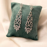 Filigree Earrings for the Bride in Silver - Cassandra Lynne