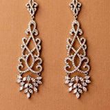Filigree Earrings for the Bride in Silver - Cassandra Lynne