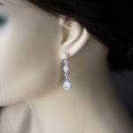 Elegant Pave Drop Bridal Earrings - Earrings - Cassandra Lynne
