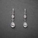 Elegant Pave Drop Bridal Earrings - Earrings - Cassandra Lynne