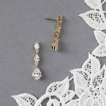 Elegant Stacked Pears Bridal CZ Earrings - Earrings - Cassandra Lynne